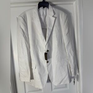 Tasso Elba Classic White Men's Blazer